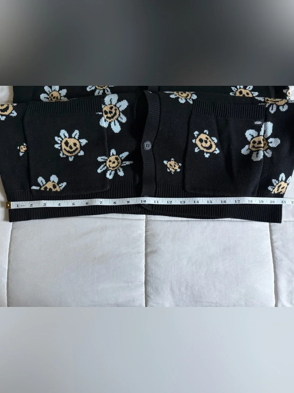 Vans Men’s Hilltop Black Cardigan Sweater - 2XL